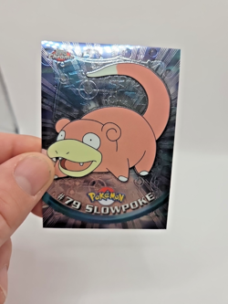 Slowpoke #79 Pokemon 2000 Topps Chrome Blue - Image 1