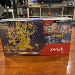 NEW Pokemon Surging Sparks Elite Trainer Box ETB + Booster Bundle Costco 2-Pack - Image 1