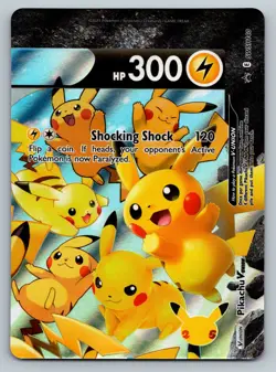 Pikachu V-Union Top Right SWSH140 Holo Black Star Promo Sword Shield Pokemon - Image 1
