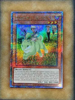 Yugioh Danger!U JackalopeU RA01-EN013 Quarter Century Secret 1st Ed NM - Image 1