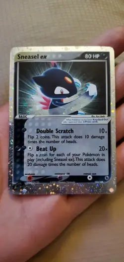 Sneasel EX Holo Pokemon Card 103/109 Ruby and Sapphire Edition - Image 1