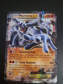 Machamp EX - 37/98 - Pokemon Ancient Origins XY Ultra Rare Card LP - Image 1