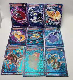 Pokemon Blue Foil Holo Mega Evolutions 9 Card Set - Galaxy Peru - US Seller - Image 1