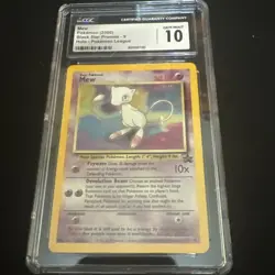 CGC 10 GEM MINT Mew # 9 HOLO WOTC Black Star Promo Pokemon Card - Image 1