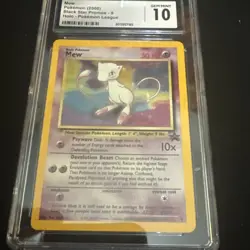 CGC 10 GEM MINT Mew # 9 HOLO WOTC Black Star Promo Pokemon Card - Image 2