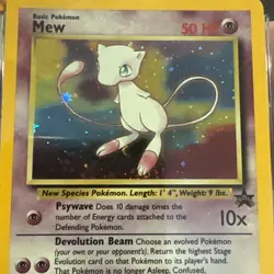 CGC 10 GEM MINT Mew # 9 HOLO WOTC Black Star Promo Pokemon Card - Image 5