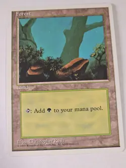 MTG - Forest (A) NM/LP/MP - 4th Edition 1995 - Image 1