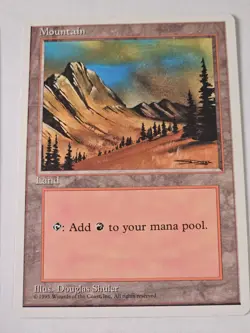MTG - Mountain (C) NM/LP/MP - 4th Edition 1995 - Image 1