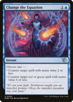 Change the Equation 50 MOM MTG Foil Blue Instant Uncommon Branwyn EN NM Counter - Image 1