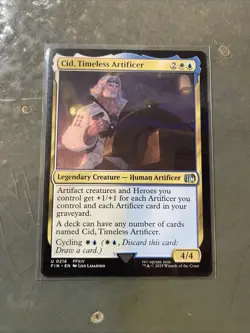 1 x Cid, Timeless Artificer (0216) - Final Fantasy - NM-Mint - MTG - Image 1