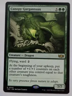 MTG Canopy Gargantuan - Commander: Tarkir: Dragonstorm (TDC) 45 Rare - Image 1