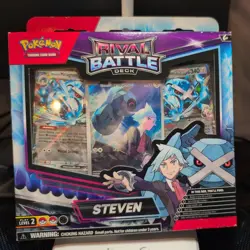 [SEALED!!] POKEMON TCG: Rival Battle Deck Steven, Box is Worn - Image 1