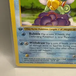 Squirtle 1st Edition Base Set Shadowless 63/102 1999 Pokemon - Image 5