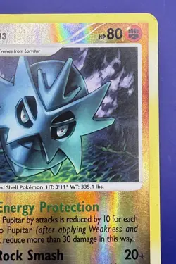 ⚡Pupitar 47/100 Uncommon Reverse Holo Pokemon Stormfront MP 2008 - Image 4