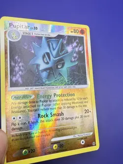 ⚡Pupitar 47/100 Uncommon Reverse Holo Pokemon Stormfront MP 2008 - Image 5