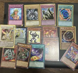 Yugioh Cards Lot Toon Gemini Elf Red Eyes Black Dragon Dark Magician Girl - Image 1