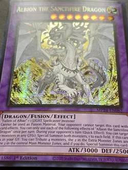 Albion The Sanctifire Dragon | MP24-EN082 | Prismatic Secret Rare | NM | YuGiOh! - Image 2