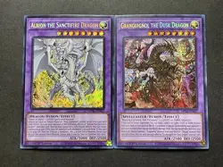 Albion The Sanctifire Dragon + Granguignol The Dusk Dragon | Prismatic | YuGiOh! - Image 1