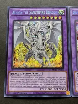 Albion The Sanctifire Dragon + Granguignol The Dusk Dragon | Prismatic | YuGiOh! - Image 3