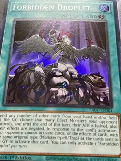 3x Forbidden Droplet | RA01-EN064 | Super & Ultra | MD | 1st Ed | YuGiOh! - Image 2