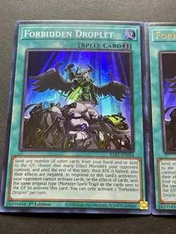 3x Forbidden Droplet | RA01-EN064 | Super & Ultra | MD | 1st Ed | YuGiOh! - Image 4