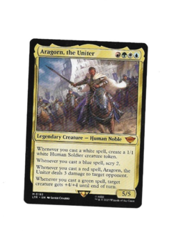 MTG Magic Aragorn, The Uniter M 0192 LTR EN Card NM - Image 1
