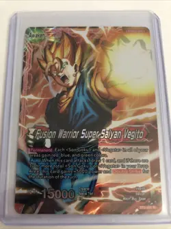 Fusion Warrior Super Saiyan Vegito Leader Foil Dragon Ball Super Card Game | NM - Image 1