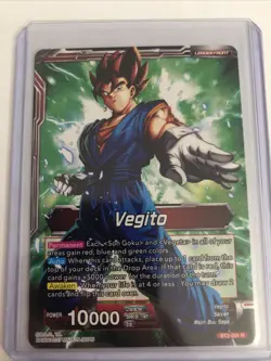 Fusion Warrior Super Saiyan Vegito Leader Foil Dragon Ball Super Card Game | NM - Image 2