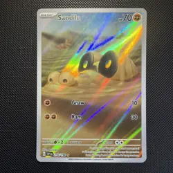 Pokemon TCG Sandile Rare Illustration Card SV1 Scarlet Violet Base 216/198 - Image 1