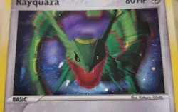 Rayquaza 3/17 POP Series 1 Pokemon Organized Play Holo SWIRL Rare Promo Card - Image 4