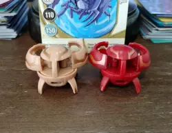 Bakugan B1 Subterra Terrorclaw 470G & Pyrus Terrorclaw 360G Rare W/ Card READ!!! - Image 5