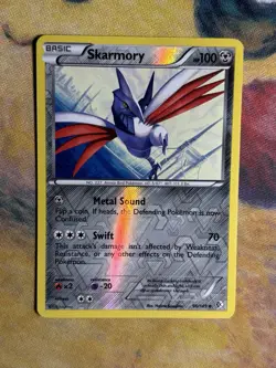 Skarmory 96/149 BW Boundaries Crossed Reverse Holo Pokemon Card - Image 2