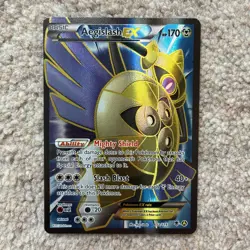 Alternate Art Aegislash EX Pokemon Card (Phantom Forces Set, 65a/119, NM) - Image 1