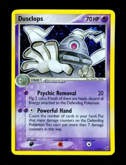 2005 Pokemon DUSCLOPS Ex Deoxys HOLO RARE Cosmos Foil Set Card 7/107 NM+ MINT - Image 2