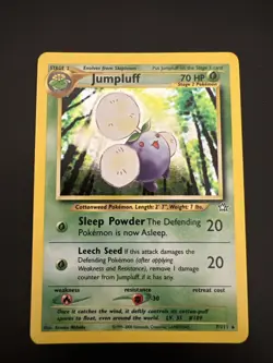 Jumpluff - 7/111 - Pokemon Neo Genesis Unlimited Holo Rare Card WOTC LP - Image 1
