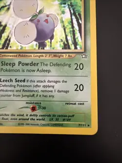 Jumpluff - 7/111 - Pokemon Neo Genesis Unlimited Holo Rare Card WOTC LP - Image 4