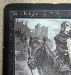 Black Knight Alpha Edition MtG Magic the Gathering Very Nice Condition - Image 3