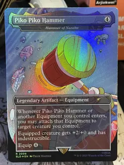 Piko Piko Hammer of Nazahn FOIL #2098 NM/M MTG Magic Secret Lair Sonic Hedgehog - Image 1
