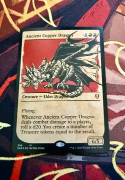 Ancient Copper Dragon (Showcase) Commander Legends: Battle for Baldur's Gate... - Image 1