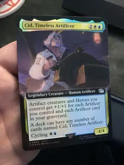 MTG FIN Final Fantasy Cid, Timeless Artificer Extended Art Foil 0480 Pack Fresh - Image 3