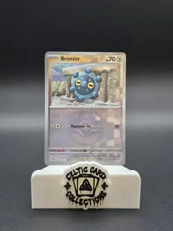 Pokemon TCG Prismatic Evolutions Bronzor 066/131 Masterball Holo Card - Image 1