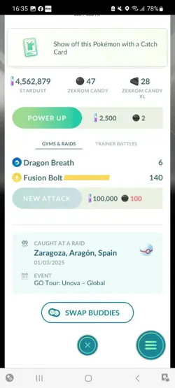 Pokemon Go Legendary Zekrom ( Normal ) ( Background) - Image 2