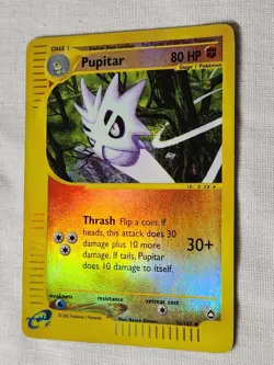 Played Pupitar - Reverse Holo 56 Aquapolis Pokemon TCG - Image 3