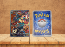 Lucario Pocket | DIY | Collectors Custom Pokemon Illustration Rare Art Promo - Image 1