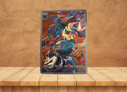 Lucario Pocket | DIY | Collectors Custom Pokemon Illustration Rare Art Promo - Image 3