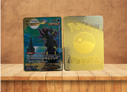 DIY Gold Metal Custom Moonbreon Display Fan Art With The Umbreon Vmax | Collect - Image 1