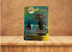 DIY Gold Metal Custom Moonbreon Display Fan Art With The Umbreon Vmax | Collect - Image 3