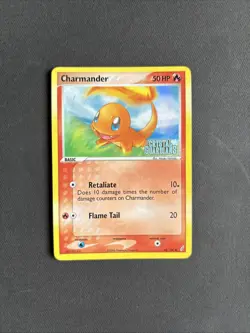 Pokemon TCG Charmander EX Crystal Guardians 48/100 STAMPED Reverse Holo - NM - Image 1