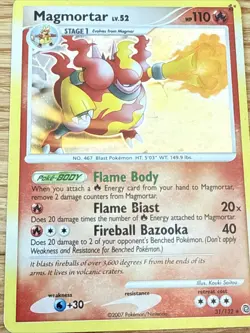 💥 2007 Pokemon Diamond & Pearl Secret Wonders Magmortar Holo # 31/132 - Image 4