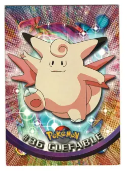 1999 TOPPS POKEMON - # 36 CLEFABLE - BLACK LOGO - TV ANIMATION- LOOK !! - Image 1